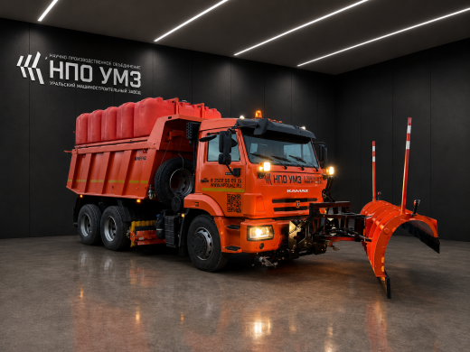 Комбинированная дорожная машина КДМ КАМАЗ 65115 (9110К2) самосвал