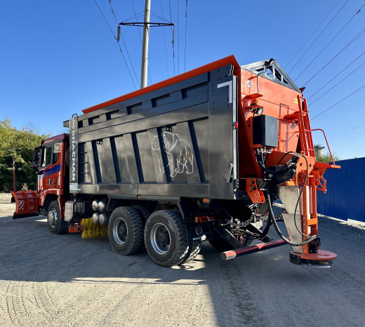 Комбинированная дорожная машина КДМ Shacman 9110S6  Комбинированная дорожная машина КДМ Shacman 9110S6